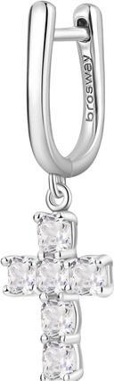 Brosway Silver single earrings Cross Fancy Infinite White FIW22 (925 Silber)