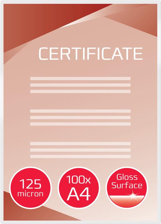 Immagine prodotto GBC Foglio di laminazione (A4, 100 Pezzo/i, 125 µm)