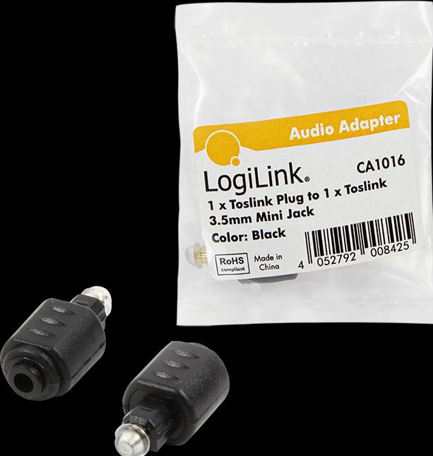 Image du produit LogiLink Adaptateur Toslink (Adaptateur jack)