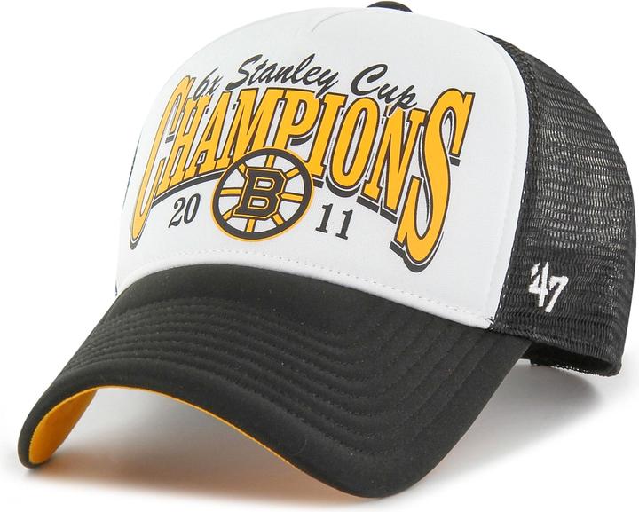 Actual product image 47 Brand Mesh Trucker Cap - FOAM CHAMP Boston Bruins