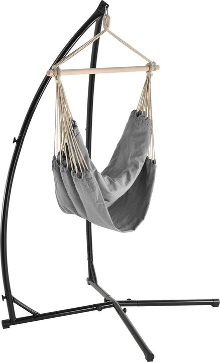 Produktbild Casa.Pro XXL Hängesessel Chieti 205x110cm Grau (130 kg)
