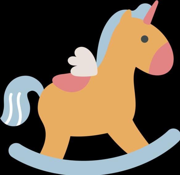 Produktbild Bügelbilder Bügelbild Süsse Einhorn-Schaukel