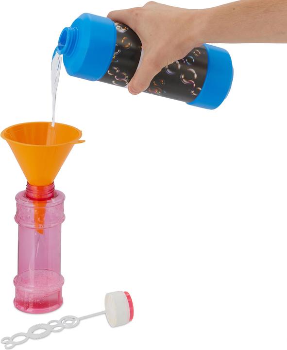 Produktbild Relaxdays 2x Seifenblasen-Nachfüllflasche