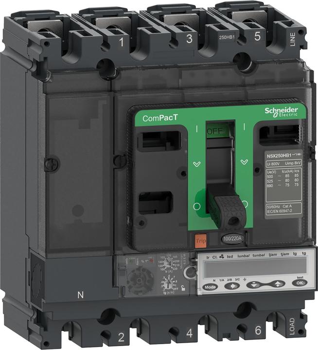Schneider Electric C10V36M080 Compact circuit-breaker ComPacT NSX100HB1