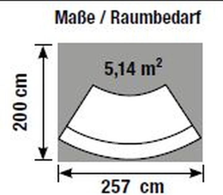 Actual product image Kerkmann BARI reception desk anthracite, white 257.5 x 122.5 x 112.0 cm