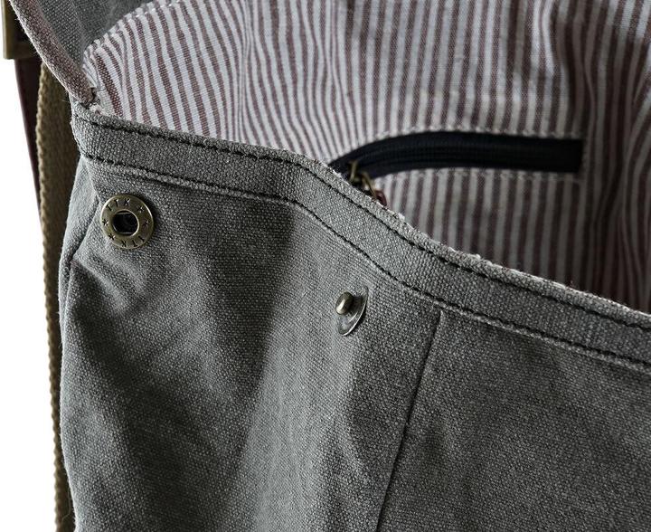 Image du produit DKD Home Decor Sac à dos décontracté en toile Gris Vélo Marron (33 x 12 x 47 cm)