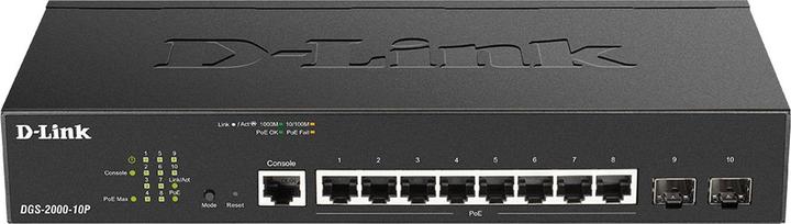 D-Link PoE+ Switch DGS-2000-10P 10 Port (10 Ports)