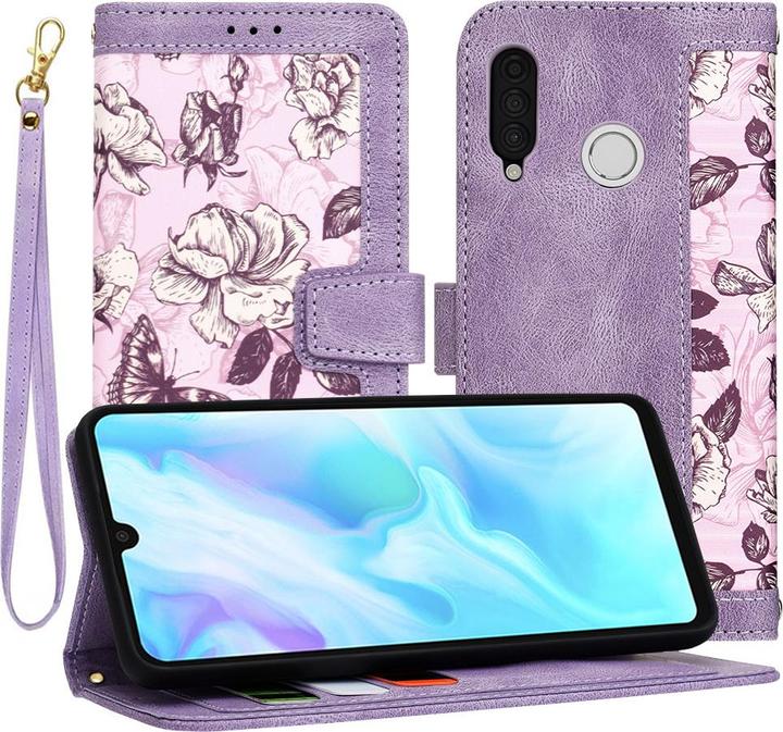 Actual product image Techsuit - FlipCraft - Huawei P30 Lite / P30 Lite New Edition - Mysterious Purple (Huawei P30 Lite New Edition, Huawei P30 Lite)