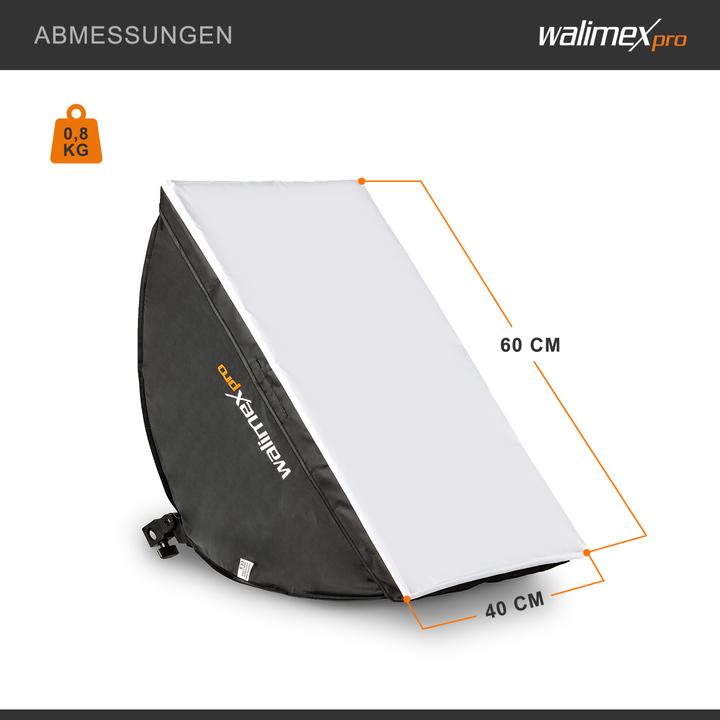 Produktbild Walimex pro LED 45W Softbox 40x60cm Bi Color