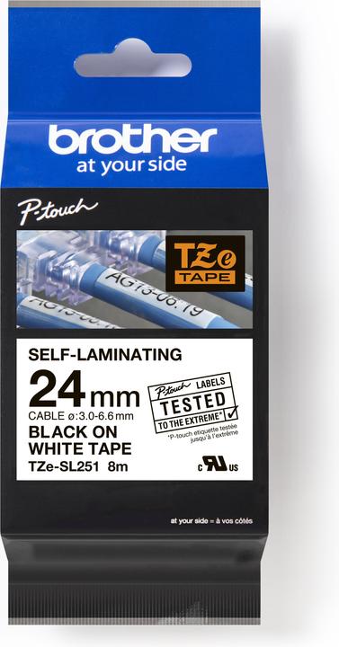 Actual product image Brother TZe-SL251 (2.40 cm, White)