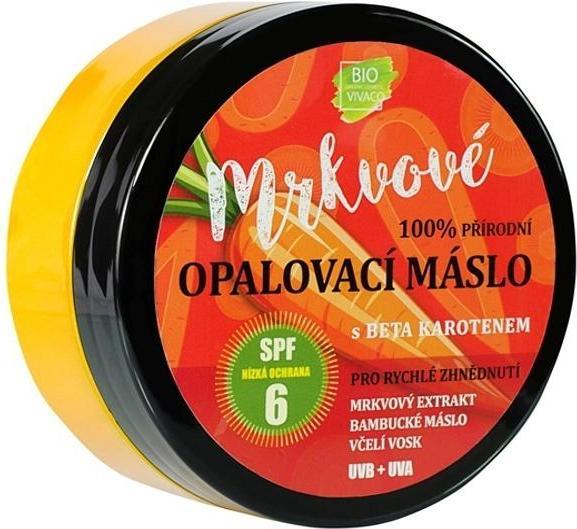 Actual product image Vivapharm Organic Carrot Suntan Butter Spf 6 Prirodni Mrkvove Opalovaci Maslo (Suntan cream, Up to SPF 10, 150 ml)