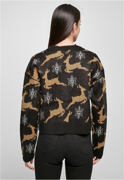 Image du produit Urban Classics Cardigan de Noël court et surdimensionné pour femmes (M)