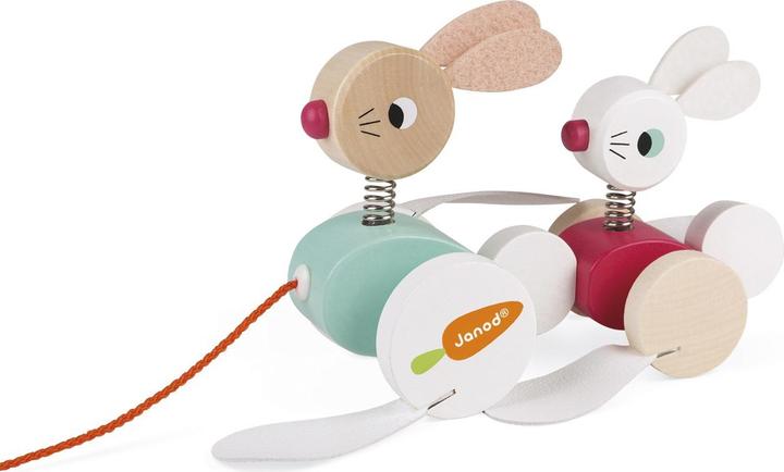 Actual product image Janod Pull-along bunny family