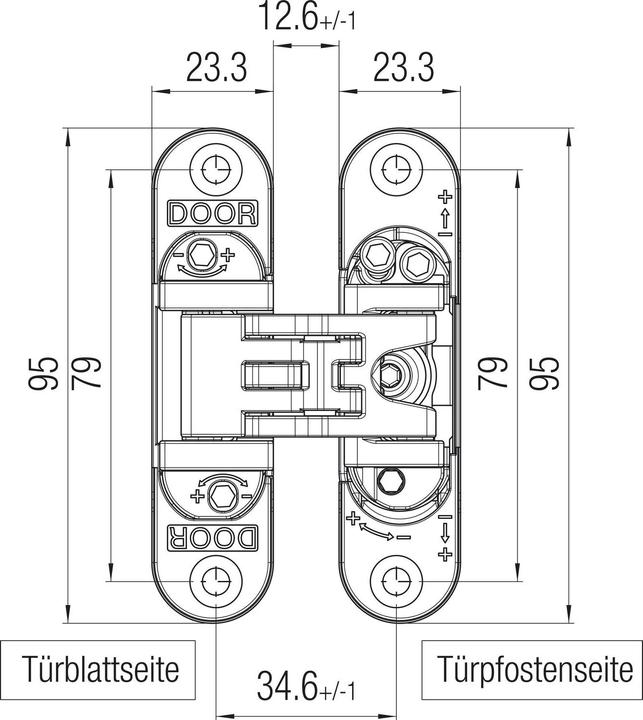 Produktbild Krona Koblenz Türband K6200, universal, Zamak vernickelt matt