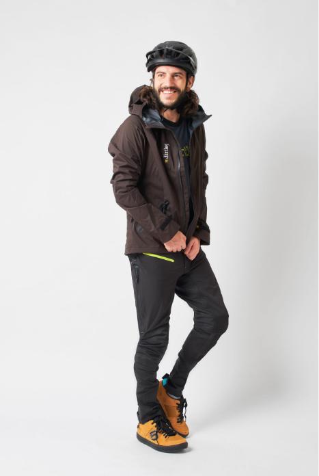 Image du produit dirtlej Pantalon Trailscout waterproof long, noir/citron vert, XL (XL)