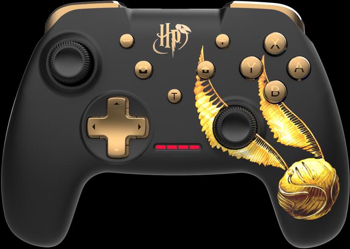 Produktbild Freaks and Geeks Harry Potter - Manette Sans Fil pour Nintendo Switch - Modèle Vif d'Or - Noire - Câble 1M (Switch, PC, Switch OLED)