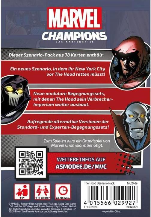 Actual product image FFG FFGD2923 - The Hood: Marvel Champions: Das Kartenspiel, 14 Jahren (DE-Erweiterung) (German)