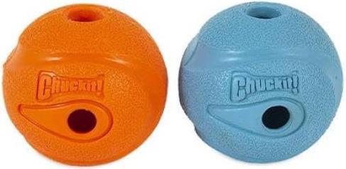 Image du produit Chuckit! CHUCK IT! The whistler dog ball M - Balle pour chien - 2 pièce(s) (Jouet à mâcher pour chien)