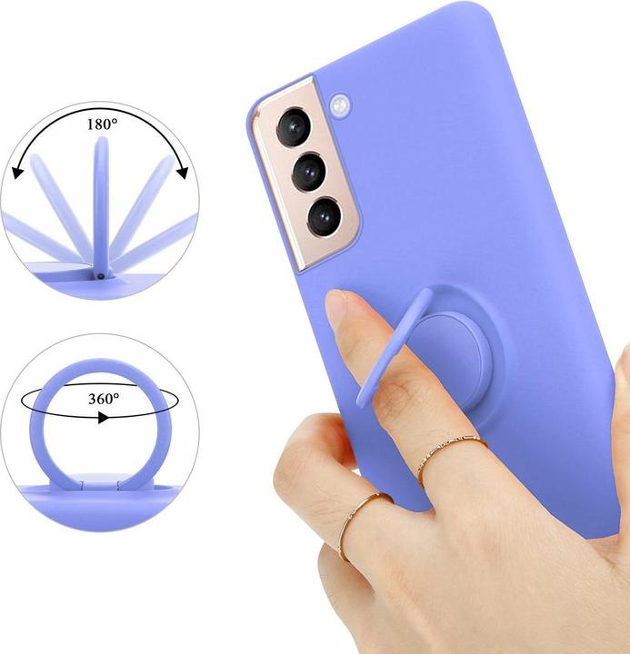 Image du produit Cadorabo TPU Liquid Ring Silicone Case Cover (Samsung Galaxy S21+)
