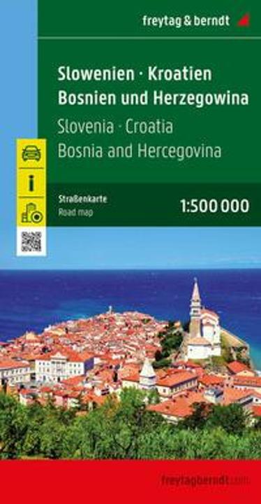 Produktbild Slowenien - Kroatien - Bosnien-Herzegowina, Strassenkarte 1:500.000, freytag & berndt