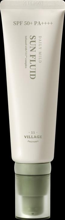 Actual product image Village 11 Factory Daily mild sun fluid (Suntan cream, SPF 50+)