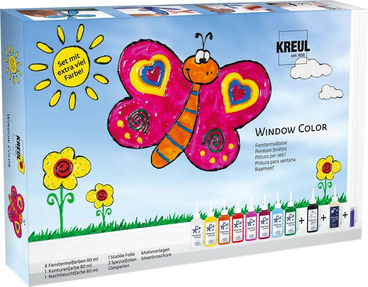 Immagine prodotto Kreul Set di colori per finestre Extra (Multicolore, 800 ml)