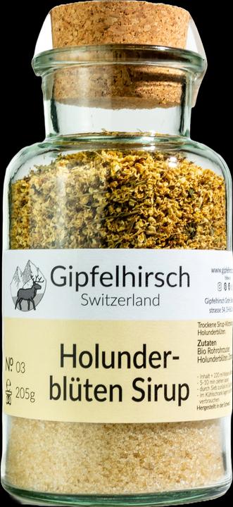 Produktbild Gipfelhirsch Holunderblütensirup (205 g)