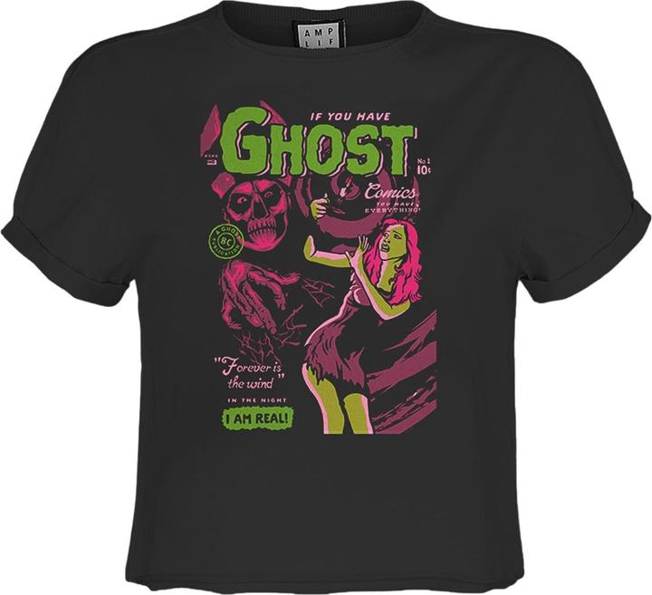 Actual product image Amplified Womens/Ladies Forever Is The Wind Ghost Crop Top (XXL)