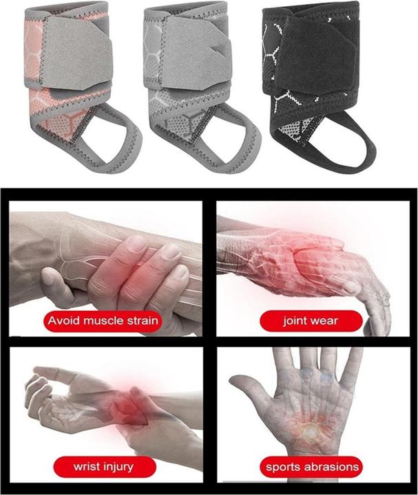 Actual product image König Design Bandage Sports wristbands Breathable Adjustable Wrist bandage Tendon protection
