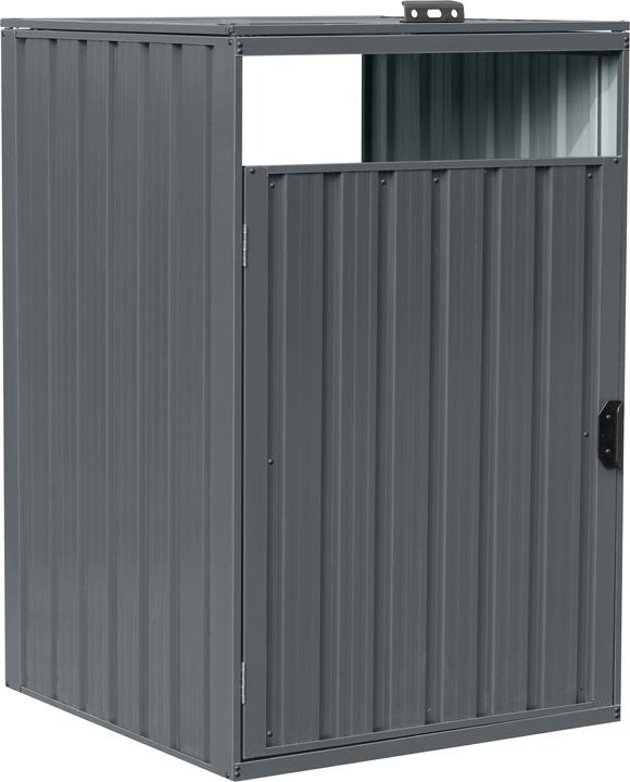 Axi Owen Mülltonnenbox aus Metall in Anthrazit 1x 240 L
