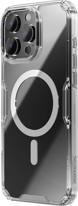 Actual product image Nillkin Nature Pro Magnetic Case with MagSafe for iPhone 16 Pro - Transparent&White (Apple iPhone 16 Pro)