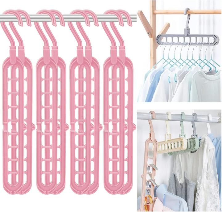 Produktbild König Design Magischer Platzsparend Hosenbügel Kleiderbügel Hosenbügel Mehrfach Hosenbügel (1 x)