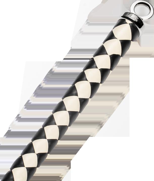 Produktbild Rise 120 cm Bullenpeitsche – Schwarz/Weiss