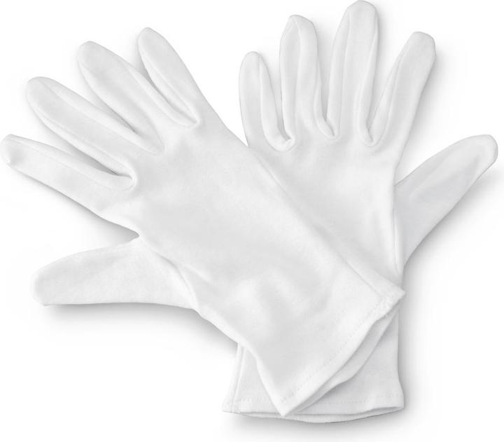 Hama Cotton gloves, size M, 1 pair, white (M)