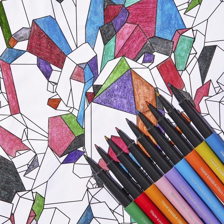 Image du produit Paper Mate Feutre Flair 6 pièces METALLIC M (Multicolore, 6 x)