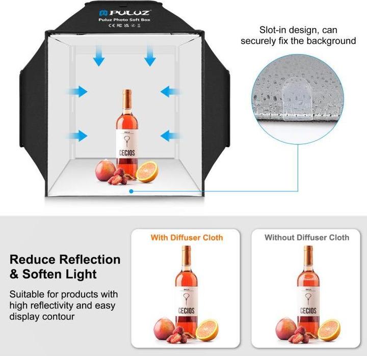 Produktbild Puluz Folding Studio Shooting Tent Soft Box (Aufnahmebox)