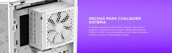 Actual product image NZXT C1200 Gold ATX 3.1 white | 1200W PC power supply unit (1200 W)
