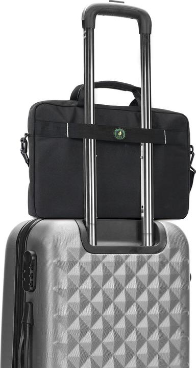 Actual product image Manhattan Helsinki Notebook Bag 35.8cm 14.1inch Shoulder Strap Reinforced Carrying Handle Trolley Strap w (14.10", Universal)
