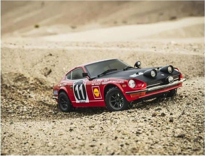 Actual product image Kyosho Rally Fazer FZ02-R Datsun 240Z 1971 ARTR, 1:10 (ARR Almost Ready to Run)