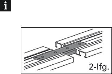 Produktbild Gardinia Schienenverbinder für Aluminium-Vorhangschiene 2-läufig weiss