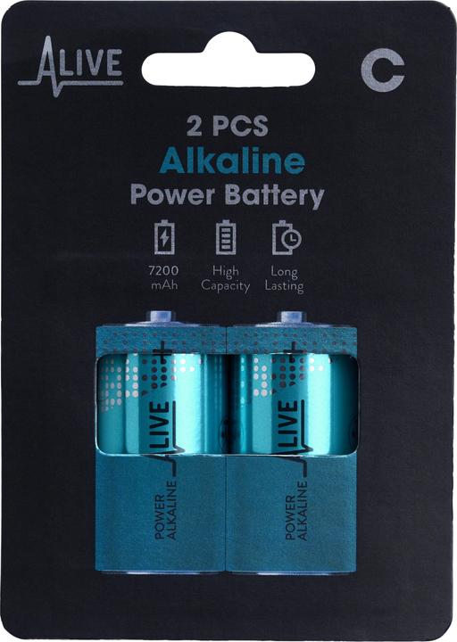 Alkaline battery (2 pcs., C, 7200 mAh)