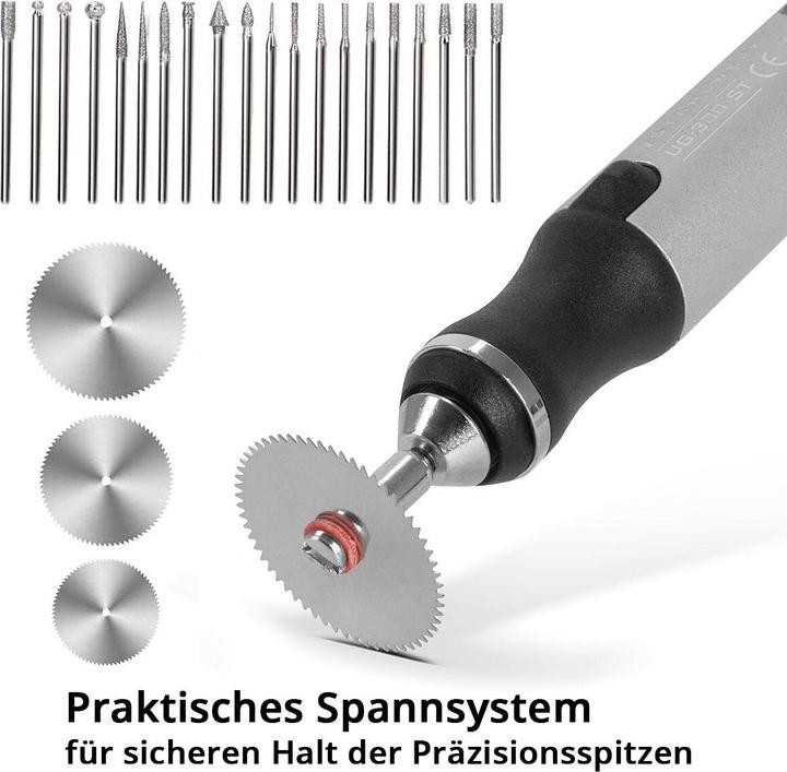 Produktbild DriSubt USB-Gravierstift UG-300 ST mit 8 W Akku-Gravierer | Gravurstift