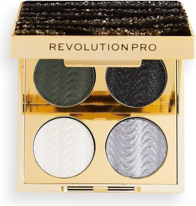 Actual product image I Heart Revolution Revolution Pro Ultimate Eye Quad Eyeshadow Palette Wild Onyx 4 Shades 3.2g (Wild Onyx)