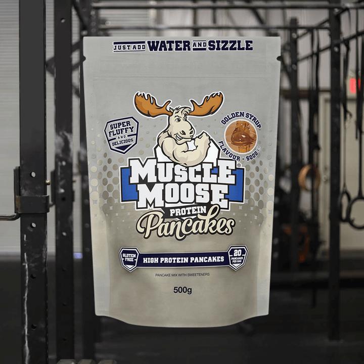 Immagine prodotto Muscle Moose Pancake proteici (Sciroppo d'oro, 1 pz., 522 g)