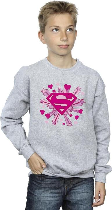 Immagine prodotto Superman Pink Hearts And Stars Logo Felpa Ragazzi (104)