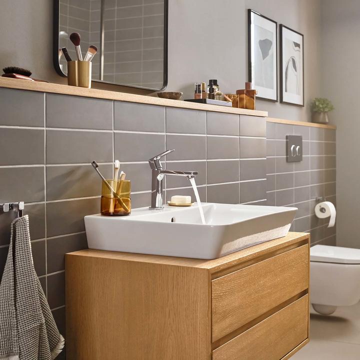 Produktbild hansgrohe Rebris E Einhebel-Waschtischarmatur 110 CoolStart ohne Ablaufgarnitur