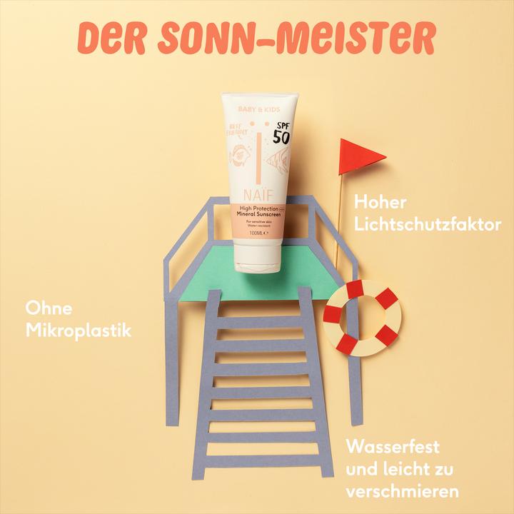 Image du produit Naïf Crèmes solaires (Crème solaire, SPF 50, 100 ml, 133 g)