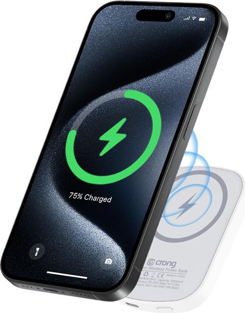 Produktbild Crong Power bank with MagSafe, USB-C PD (5000 mAh)
