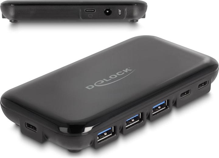 Immagine prodotto Delock Hub USB 3.2 Gen 2 a 7 porte con 4 US (USB-C, 7 Porti)