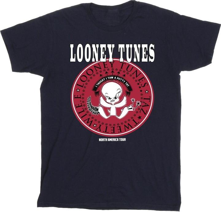 Actual product image Looney Tunes Mens Tweety Rock Disk T-Shirt (4XL)